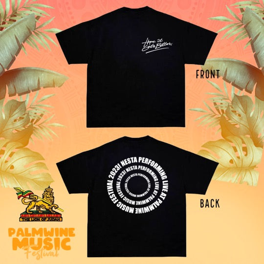 Nesta PalmWine Tee - Black